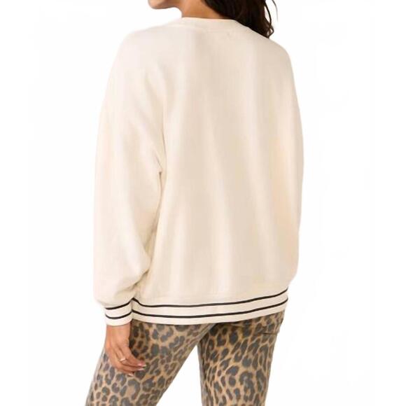 NEW Z SUPPLY lets go sweatshirt in vanilla ice - Picture 4 of 4